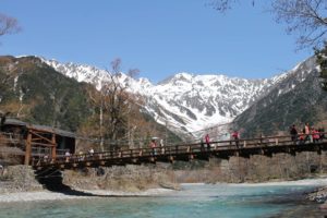 ポカポカ陽気の上高地