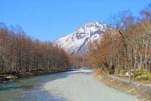 明日も晴れマークの上高地